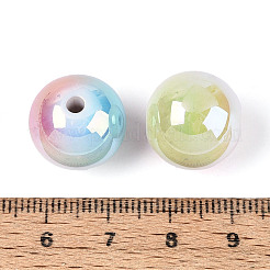 UV Plating Opaque Acrylic Beads&nbsp;SACR-T018-32M