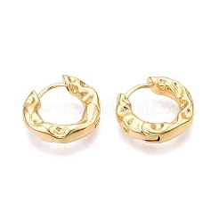 Ring Brass Hoop Earrings for Women&nbsp;EJEW-N054-59G