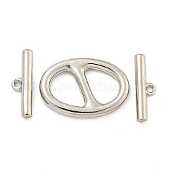 Brass Toggle Clasps&nbsp;KK-A223-03P