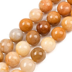 Natural Topaz Jade Beads Strands&nbsp;G-L648-A10-16mm