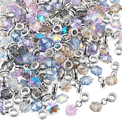 105Pcs 7 Styles Glass European Dangle Charms&nbsp;HJEW-TAC0130