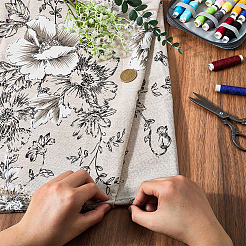 1M Rectangle Cotton Linen Fabric&nbsp;DIY-CY0002-18B