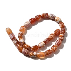 Natural Fire Crackle Agate(Dyed & Heated) Beads Strands&nbsp;G-H091-C03-01