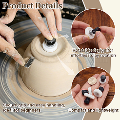 4Pcs Alloy & Plastic Center Point Locator Convenient for Beginners Ceramic Trimmer Tools&nbsp;TOOL-WH0165-52