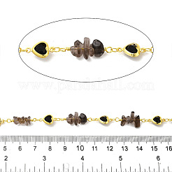 Handmade Brass Heart Link Chains&nbsp;CHC-L053-03G