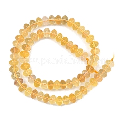 Natural Yellow Fluorite Beads Strands&nbsp;G-D103-B01-02