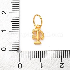 925 Sterling Silver Letter Charms with Jump Rings&nbsp;LS-STER-R008-01G-F