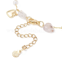 Natural Amethyst Link Bracelets for Women&nbsp;BJEW-JB12116-02
