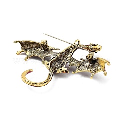 Dragon Alloy Rhinestone Brooches&nbsp;X1-JEWB-K018-14AG-01
