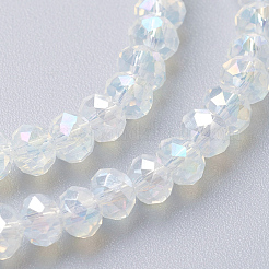 Faceted Glass Beads Strands&nbsp;EGLA-F124-NA01