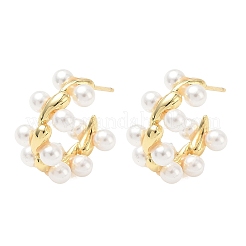 Brass Stud Earrings for Women&nbsp;EJEW-A168-21G