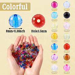 14 Colors Transparent Acrylic Beads&nbsp;TACR-TA0001-45