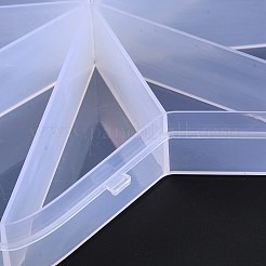 10 Grids Transparent Plastic Box&nbsp;X-CON-B009-06