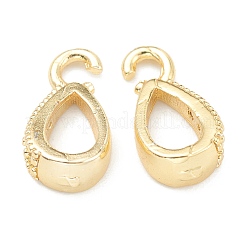 Brass Micro Pave Clear Cubic Zirconia Pendants&nbsp;X-ZIRC-O042-01G