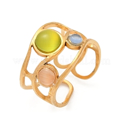 304 Stainless Steel Cuff Rings&nbsp;RJEW-S629-03G