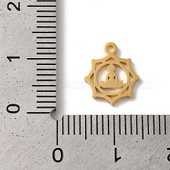 PVD Vacuum Plating 304 Stainless Steel Charms&nbsp;STAS-L081-012G