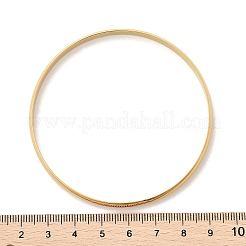 Fashion PVD Vacuum Plating 201 Stainless Steel Bangle Sets&nbsp;BJEW-L664-024C-G-1