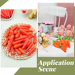 24Pcs LDPE Carrot Display Decorations&nbsp;DJEW-SP0001-62
