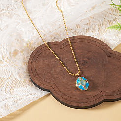 1Pc Brass Enamel Locket Pendants&nbsp;FIND-TA0010-71A
