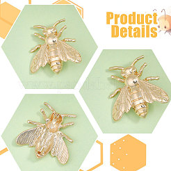 4Pcs Cicada Brooches&nbsp;JEWB-CA0001-63