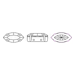 Preciosa&reg MAXIMA Crystal Sew-On Cups&nbsp;X-PRC-SE15-60010-S