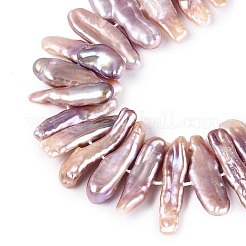 Natural Baroque Keshi Pearl Beads Strands&nbsp;PEAR-S020-H12C