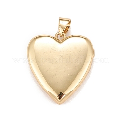 Brass Micro Pave Cubic Zirconia Locket Pendants&nbsp;KK-A161-47G