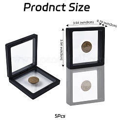 5Pcs Square Transparent PE Thin Film Suspension Jewelry Display Box&nbsp;CON-FS0001-19C