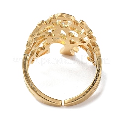 201 Stainless Steel Open Cuff Rings for Women&nbsp;RJEW-M020-08G-1