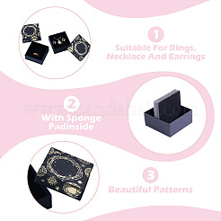 10Pcs Sun Moon Star Printed Cardboard Gift Boxes&nbsp;CBOX-TA0001-21B