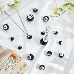 20Pcs 4 Styles Sports Resin Enemal Pendants&nbsp;RESI-SC0006-83