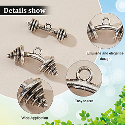 40Pcs 2 Style Tibetan Style Tibetan Style Alloy Pendants&nbsp;FIND-DC0002-02