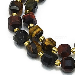 Natural Tiger Eye Beads Strand&nbsp;G-I376-D36-01