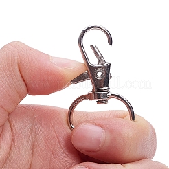 Zinc Alloy Swivel Lobster Claw Clasps&nbsp;PALLOY-YW0001-02P