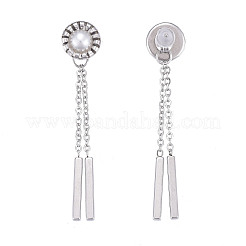 304 Stainless Steel Chain Tassel Earrings&nbsp;EJEW-I248-45