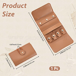 1Pc PU Leather Jewelry Rolls&nbsp;ABAG-CL0001-42