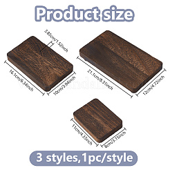 3Pcs 3 Sizes Wood Display Riser Trays for Desktop Organizer&nbsp;ODIS-WH0043-280