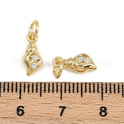 Brass Micro Pave Cubic Zirconia Pendants&nbsp;KK-A269-02B-G