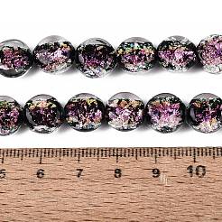 Handmade Foil Glass Beads Strands&nbsp;FOIL-Q002-03E