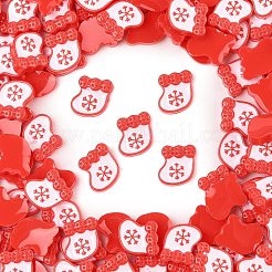 Christmas Theme Luminous Resin Cabochons&nbsp;RESI-U003-02D