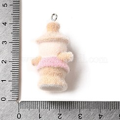 Flocky Opaque Resin Pendants&nbsp;LS-RESI-G108-01A
