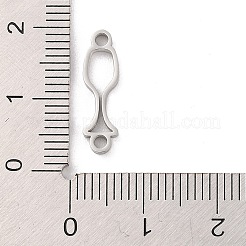 304 Stainless Steel Hollow Connector Charms&nbsp;STAS-K270-34P
