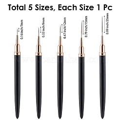 5Pcs Plastic Nail Art Line Brush&nbsp;AJEW-WH20816-069B