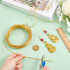 Round Brass Wires&nbsp;CWIR-WH0007-17D-G