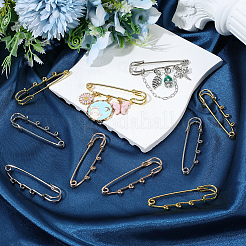30Pcs 3 Colors Iron Safety Pin Brooch&nbsp;IFIN-SC0002-11