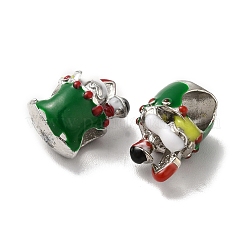 Christmas Theme Alloy Enamel European Beads&nbsp;PALLOY-D058-01P-07