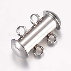 Tarnish Resistant 304 Stainless Steel Slide Lock Clasps&nbsp;STAS-P100-24P