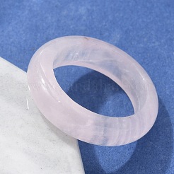 Natural Rose Quartz Plain Band Rings&nbsp;PW-WG25917-06