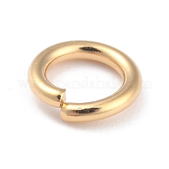 Rack Plating Brass Open Jump Rings&nbsp;KK-O139-18O-G