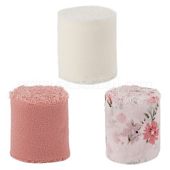 3 Rolls 3 Styles Polyester Printed Ribbons&nbsp;OCOR-TA0001-54